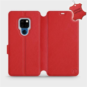 Phone Case Huawei Mate 20 - Design Red Leather