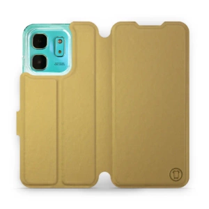 Phone Case Infinix HOT 50i - Design Gold&Gray