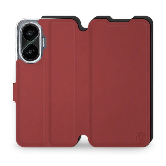 Phone Case Xiaomi POCO F7 - Design Dark Red with Black