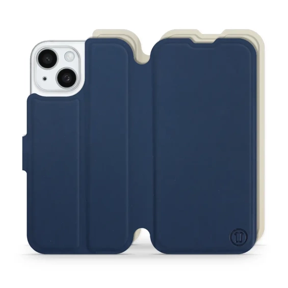 Phone Case Apple iPhone 15 - Design Navy with Platinum