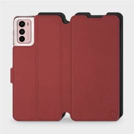 Phone Case Motorola Moto G42 - Design Dark Red with Black