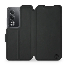 Etui Soft Touch do OPPO A80 5G - wzór Satynowa czerń