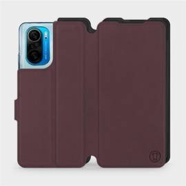 Phone Case Xiaomi POCO F3 - Design Burgundy with Black