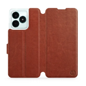 Phone Case Realme C51 - Design Brown&Orange