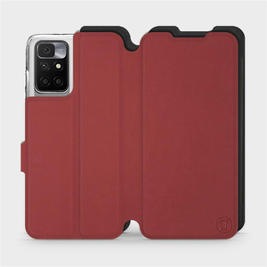 Etui Soft Touch do Xiaomi Redmi 10 - wzór Zachodząca czerwień z czernią