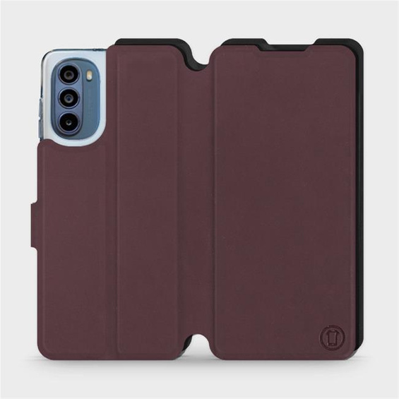 Phone Case Motorola Moto G62 5G - Design Burgundy with Black