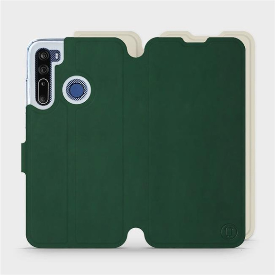 Phone Case HTC Desire 20 Pro - Design Green with Platinum