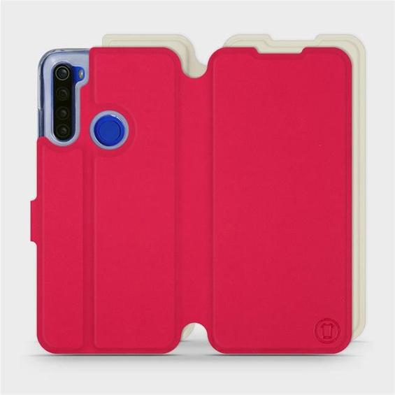 Etui Soft Touch do Xiaomi Redmi Note 8T - wzór Żywa czerwień z platyną