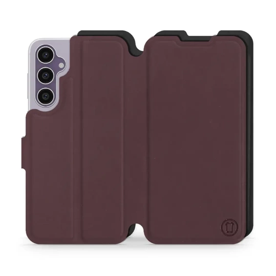 Phone Case Samsung Galaxy S23 FE - Design Burgundy with Black