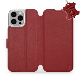 Hülle für Apple iPhone 16 Pro Max - Farbe Dark Red Leather