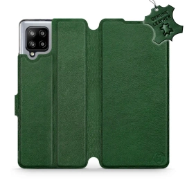 Phone Case Samsung Galaxy A42 - Design Green Leather