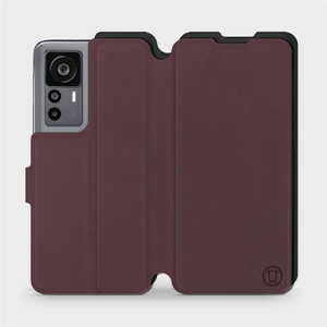Hülle für Xiaomi 12T Pro - Farbe Burgund mit Schwarz