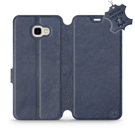 Phone Case Samsung Galaxy J4 Plus 2018 - Design Blue Leather