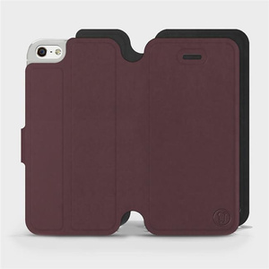 Phone Case Apple iPhone 5s - Design Burgundy with Black