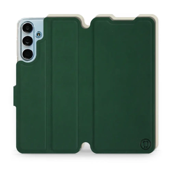 Phone Case Samsung Galaxy M55 5G - Design Green with Platinum