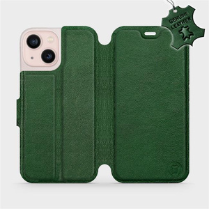 Phone Case Apple iPhone 13 mini - Design Green Leather