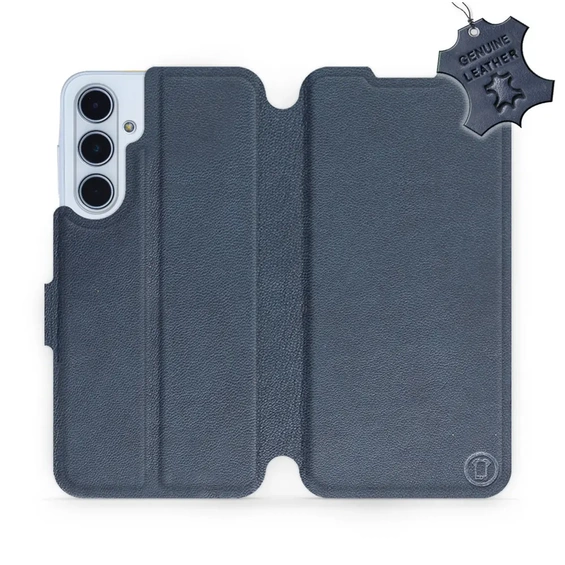 Phone Case Samsung Galaxy M35 5G - Design Blue Leather