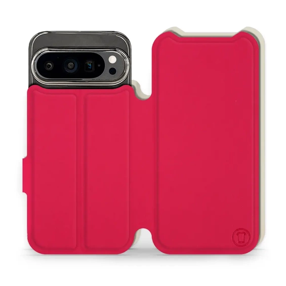 Phone Case Google Pixel 9 Pro - Design Red with Platinum