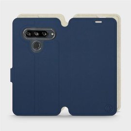 Phone Case LG G8s ThinQ - Design Navy with Platinum