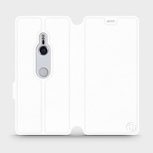 Phone case for Sony Xperia XZ3 - design White&Orange