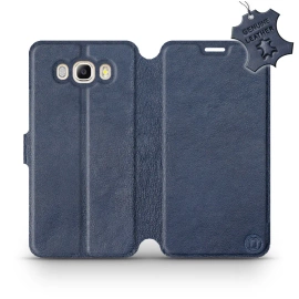 Phone Case Samsung Galaxy J7 2016 - Design Blue Leather