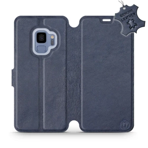 Phone Case Samsung Galaxy S9 - Design Blue Leather