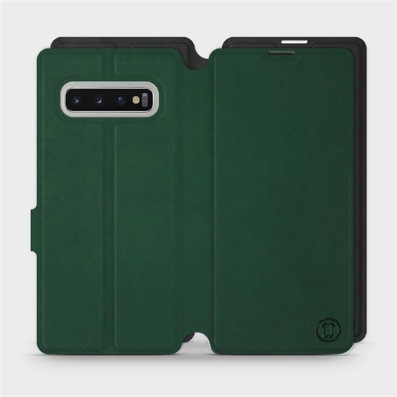 Etui Soft Touch do Samsung Galaxy S10 Plus - wzór Miejska zieleń z czernią