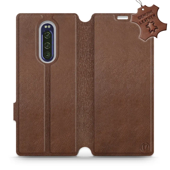 Phone Case Sony Xperia 1 - Design Brown Leather