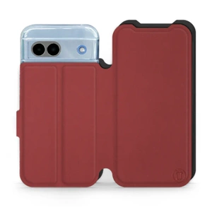 Phone Case Google Pixel 8A - Design Dark Red with Black