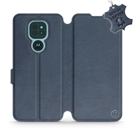 Phone Case Motorola Moto G9 Play - Design Blue Leather