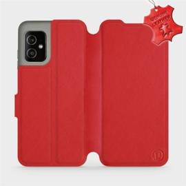 Phone Case Asus Zenfone 8 - Design Red Leather