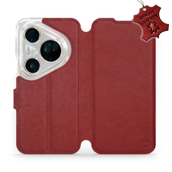 Hülle für Huawei Pura 80 Ultra - Farbe Dark Red Leather