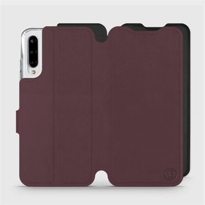 Phone Case Xiaomi Mi A3 - Design Burgundy with Black
