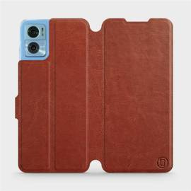 Phone Case Motorola Moto E22 - Design Brown&Orange