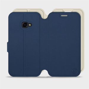 Etui Soft Touch do Samsung Galaxy Xcover 4 - wzór Głęboki granat z platyną