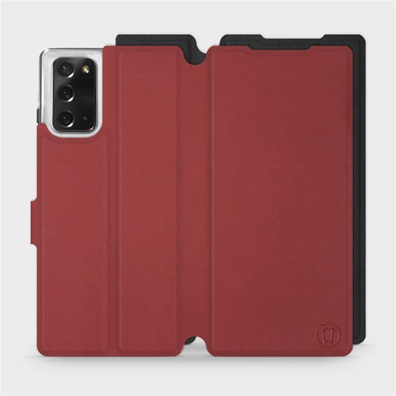 Phone Case Samsung Galaxy Note 20 - Design Dark Red with Black