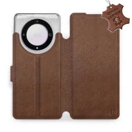 Phone Case Huawei Honor Magic5 Lite 5G - Design Brown Leather