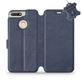 Phone Case Huawei Honor 7A - Design Blue Leather