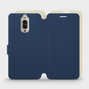 Phone Case Huawei Mate 9 Pro - Design Navy with Platinum