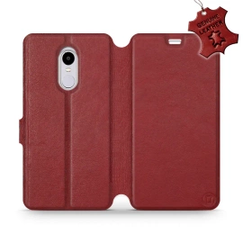 Hülle für Xiaomi Redmi Note 4 - Farbe Dark Red Leather