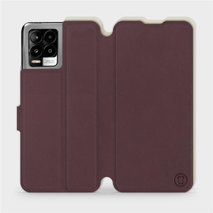 Phone Case Realme 8 Pro - Design Burgundy with Platinum