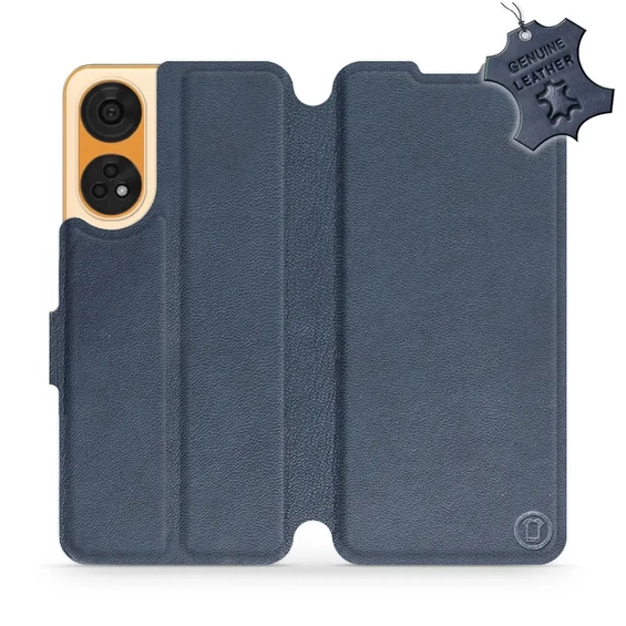 Phone Case OPPO Reno 8T 5G - Design Blue Leather