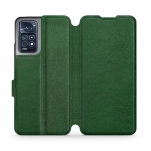 Etui ze skóry naturalnej do Xiaomi Redmi Note 12 Pro 4G - wzór Green Leather