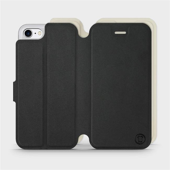 Phone Case Apple iPhone 8 - Design Black with Platinum