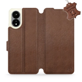 Phone Case OPPO A38 - Design Brown Leather