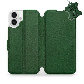 Phone Case Apple iPhone 16 Plus - Design Green Leather