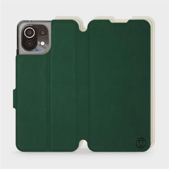 Etui Soft Touch do Xiaomi Mi 11 Lite - wzór Miejska zieleń z platyną