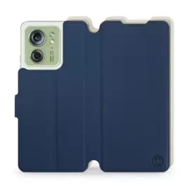 Phone Case Motorola Edge 40 - Design Navy with Platinum