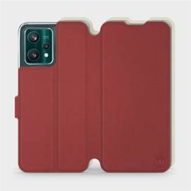 Etui Soft Touch do Realme 9 Pro Plus - wzór Zachodząca czerwień z platyną