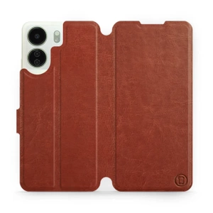 Phone Case Xiaomi Redmi 13C - Design Brown&Orange